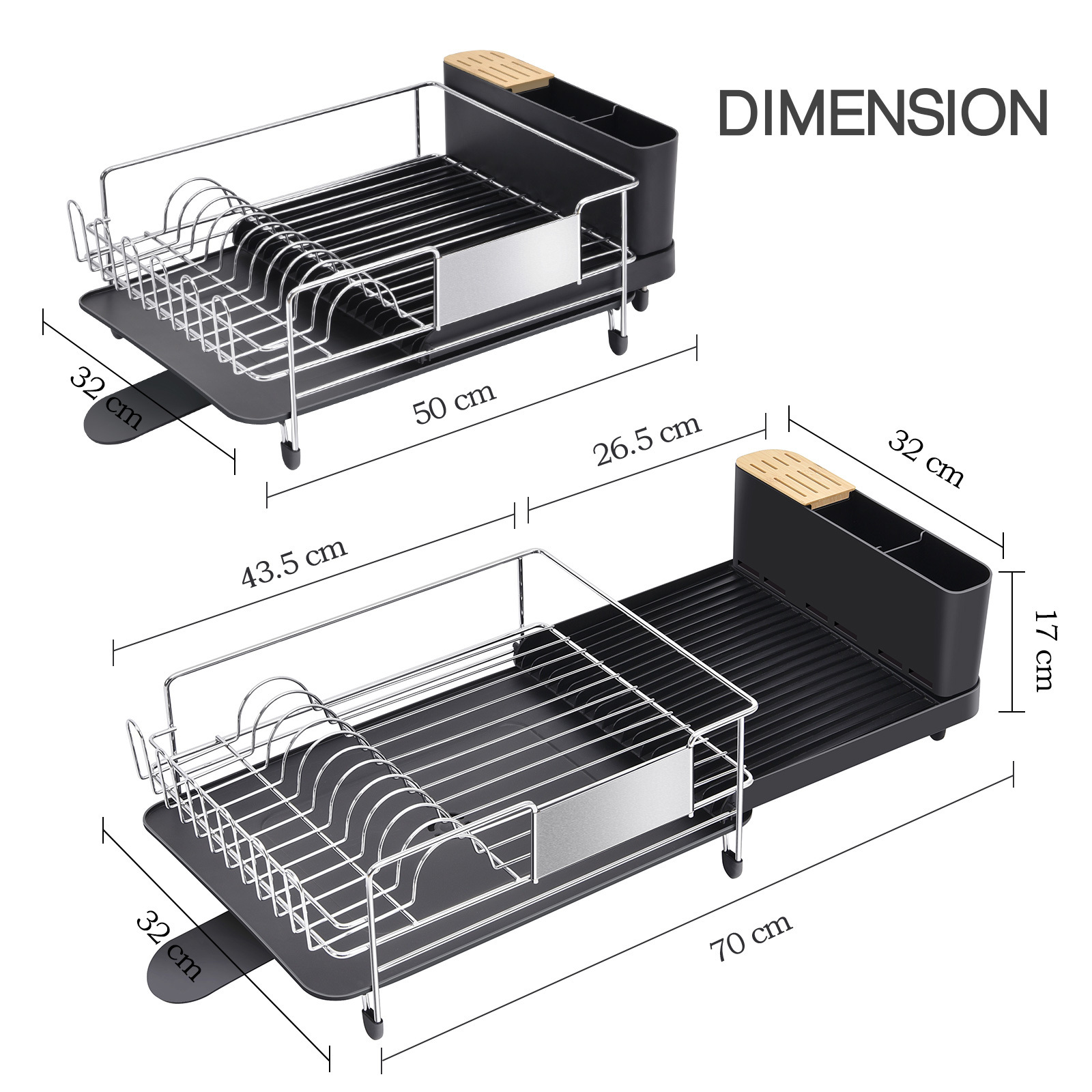 stainless plate rack extendable expandable kitchen organizer drain rack stainless steel telescopic dish drainer