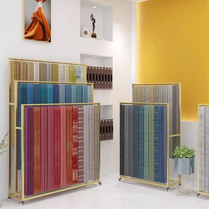 Customized Fabric Metal Shelf Curtain Display Rack For Fabric Store Curtain Display Rack Cloth Rack