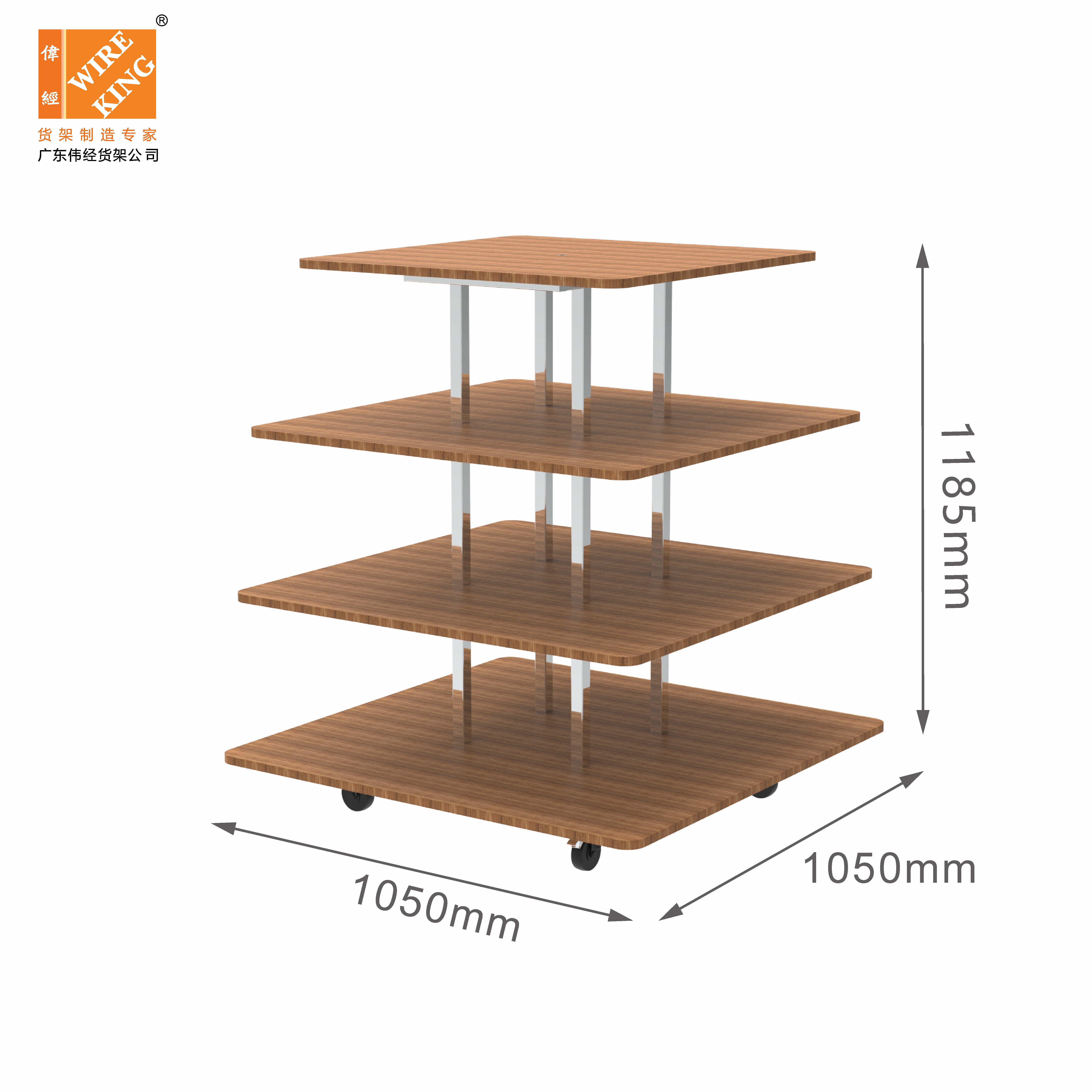 Customized Garment Display Rack Wood Clothes Shelf For Boutique Clothe Store Clothing Rack