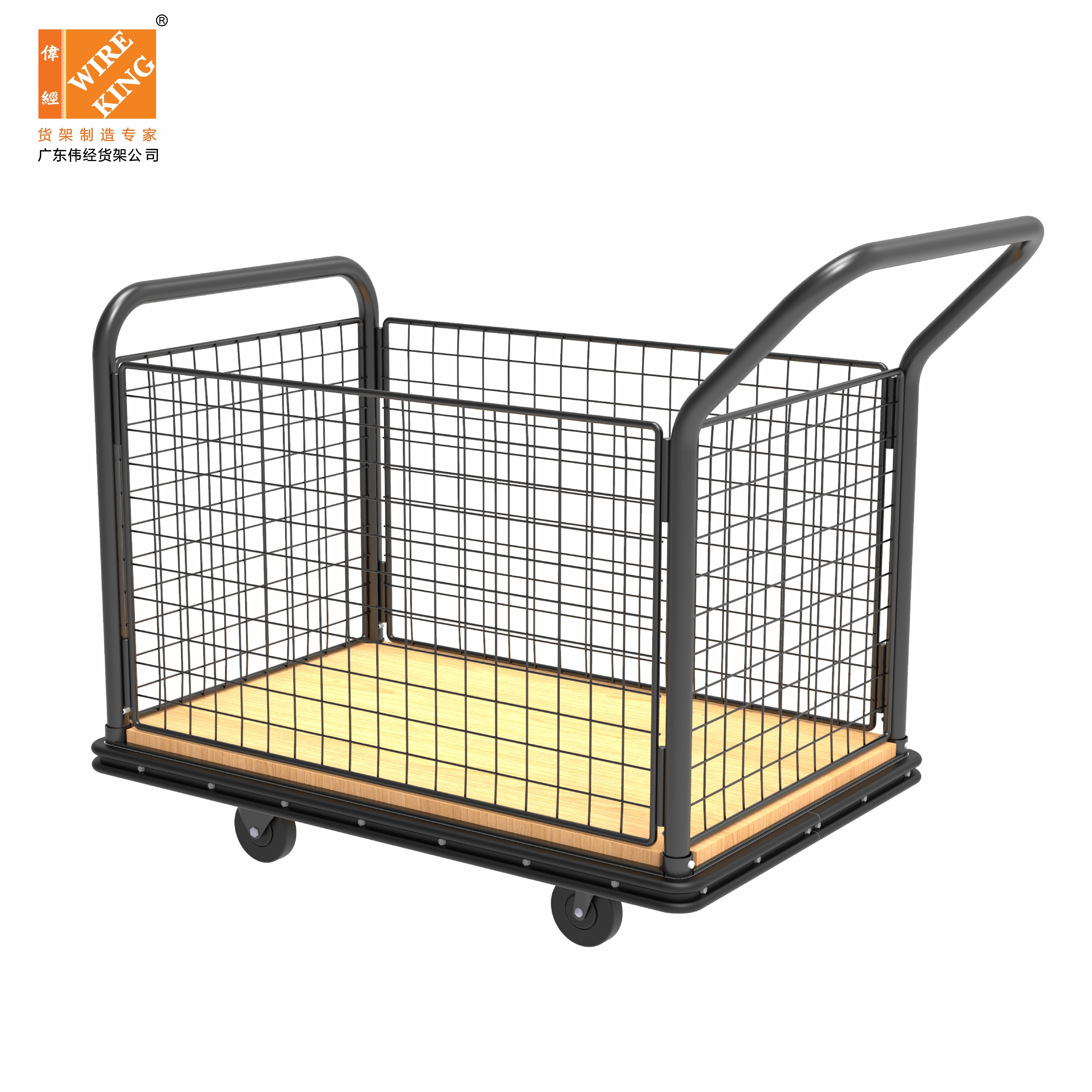 WIREKING Customized Trolley Shopping For Supermarket Shopping Trolleys Metal  Supermarket Trolley