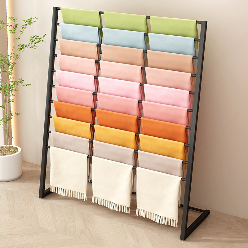 Custom Boutique Store Product Display Rack Metal Rack Stand Scarf Scarves Display Rack For Boutique