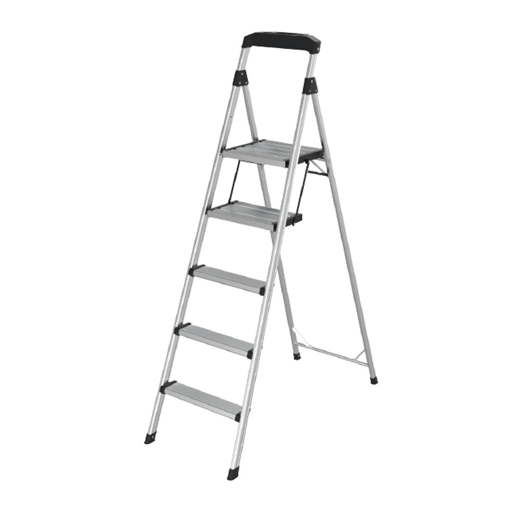 EN131 aluminium ladder foldable stairs escalera multifuncional library compact folding ladder for home