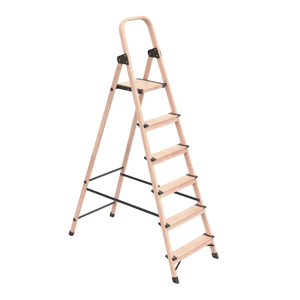 Japanese wood grain aluminum stepladder scala alluminio stepladder escaleras plegables 3-7 step aluminium ladders