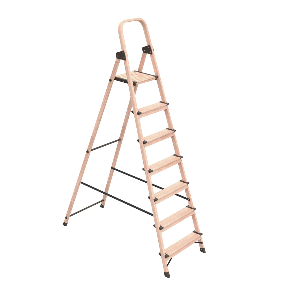 Japanese wood grain aluminum stepladder scala alluminio stepladder escaleras plegables 3-7 step aluminium ladders