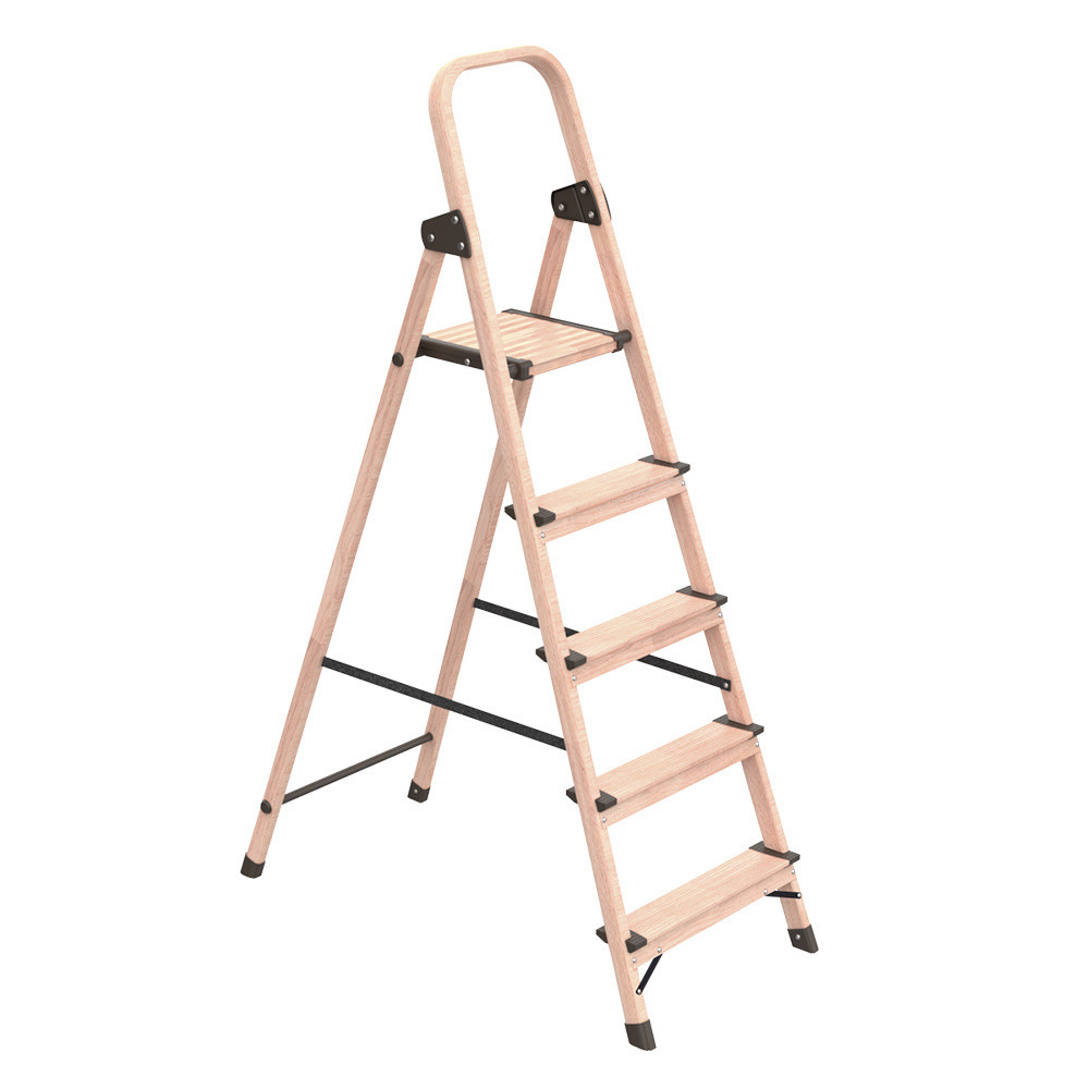 Japanese wood grain aluminum stepladder scala alluminio stepladder escaleras plegables 3-7 step aluminium ladders