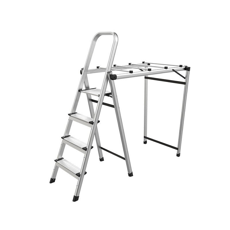 Multi purpose folding portable for home women house ladders with clothes dryer