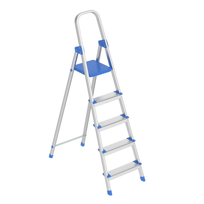 150 kg max load Foldable Folding Aluminium Step Standing Ladder single side Herringbone aluminum ladder