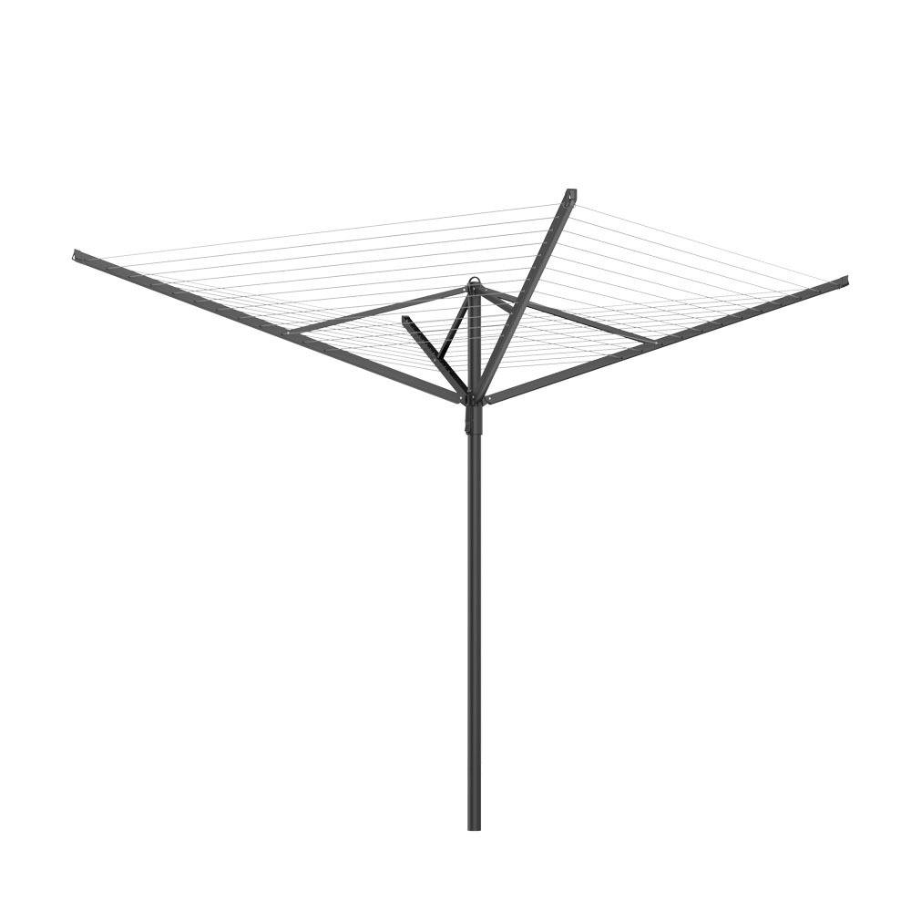 Wireking Nordic Large 60M Drying Space Umbrella Cloth Stands Metal Clothing Washingline Drying Rack in Outdoor Yard