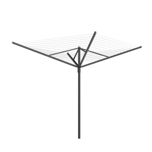 Wireking Nordic Large 60M Drying Space Umbrella Cloth Stands Metal Clothing Washingline Drying Rack in Outdoor Yard