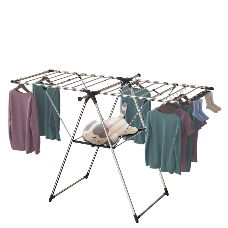 Wholesale Low Price 12.5M drying space foldable stands indoor and outdoor use rotatable hang clothes drying racks