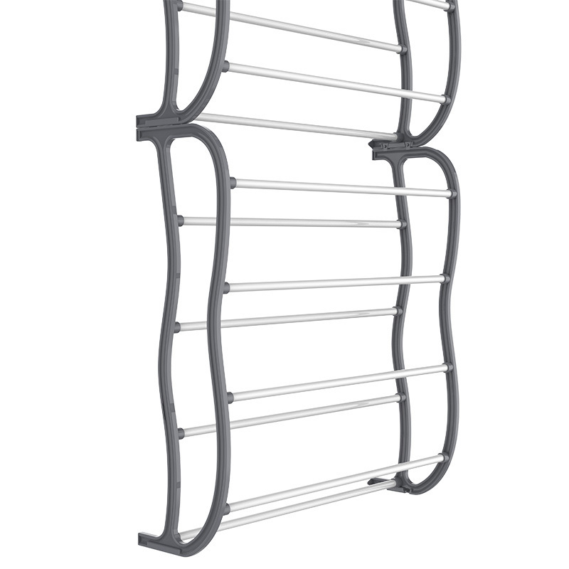 New Arrival Modern 16 Pairs 8 Tier Door For Boutique Popular Organizer Shoe Rack With Low Price