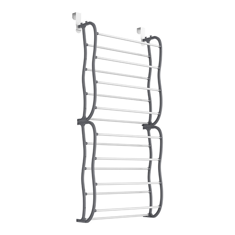 New Arrival Modern 16 Pairs 8 Tier Door For Boutique Popular Organizer Shoe Rack With Low Price