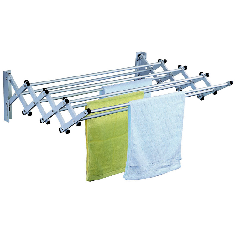 WIREKING Outside Stainless Steel Laundry Drying Racks Extendable Dry Wall Mount Drying Rack Clothes