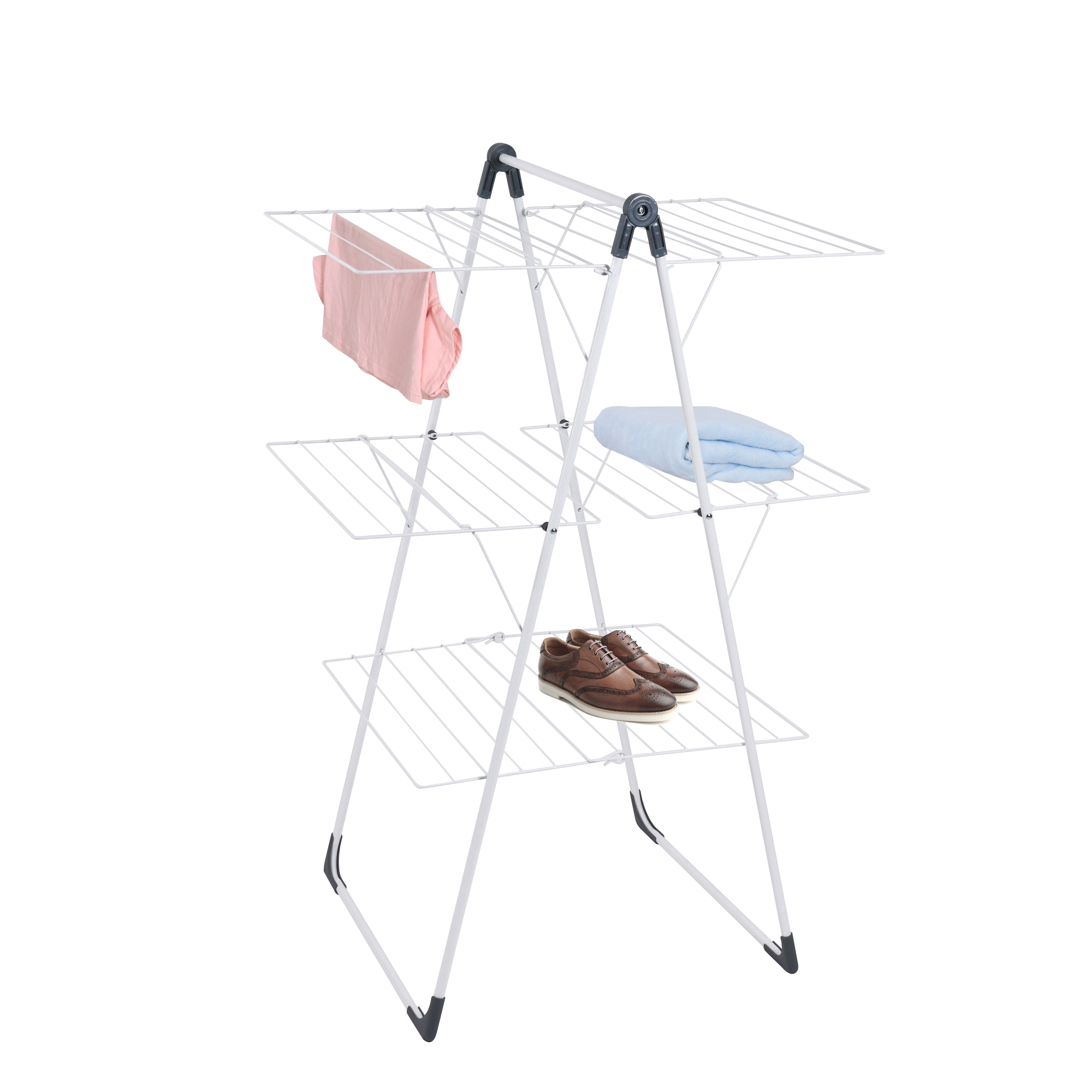 Wireking New Arrival 25m Baby Clothes Dryer Stand 3 Tier Foldable Dryer Airer Rack For Indoor Outdoor Used