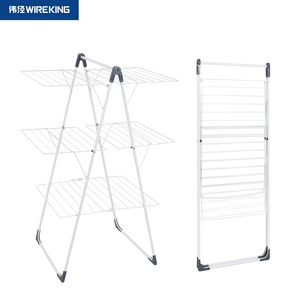 Wireking New Arrival 25m Baby Clothes Dryer Stand 3 Tier Foldable Dryer Airer Rack For Indoor Outdoor Used