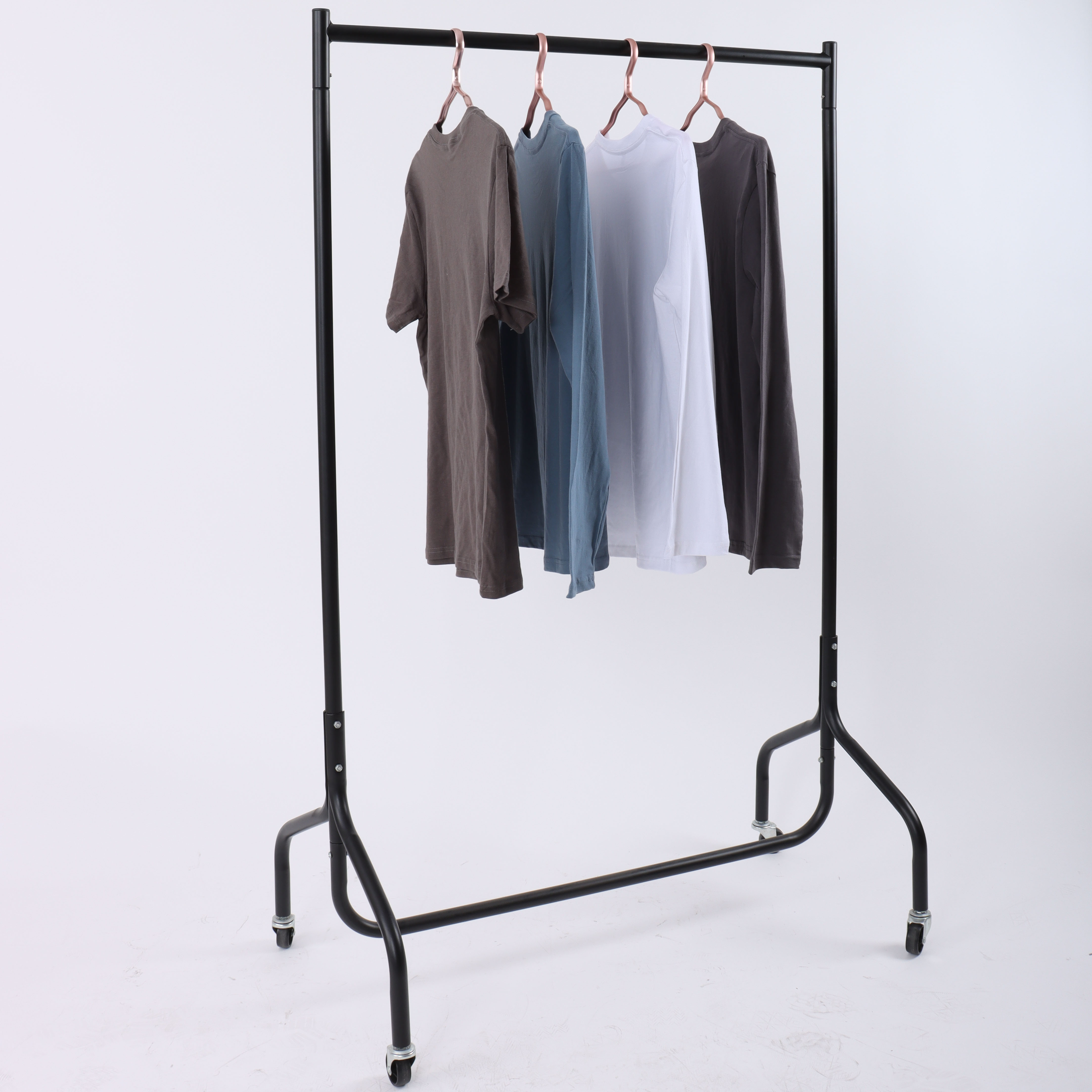 Commercial Black Industrial Clothes Rack Abrigo Esta Modern Pipe Clothing Rack With Wheels