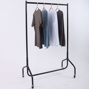 Commercial Black Industrial Clothes Rack Abrigo Esta Modern Pipe Clothing Rack With Wheels