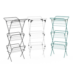 2023 Factory Direct 3 Tier Foldable Airer Dryer Clothes Hanger Rack Dress Tower Drying Racks