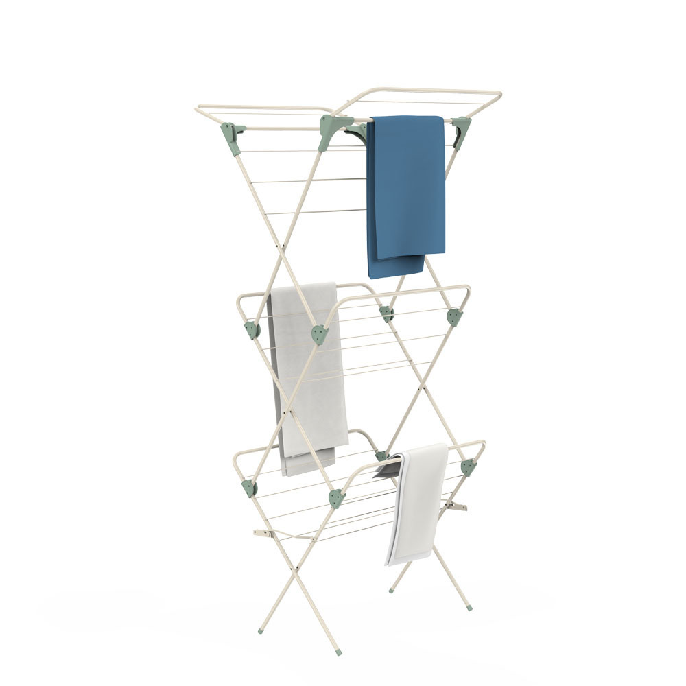 2023 Factory Direct 3 Tier Foldable Airer Dryer Clothes Hanger Rack Dress Tower Drying Racks