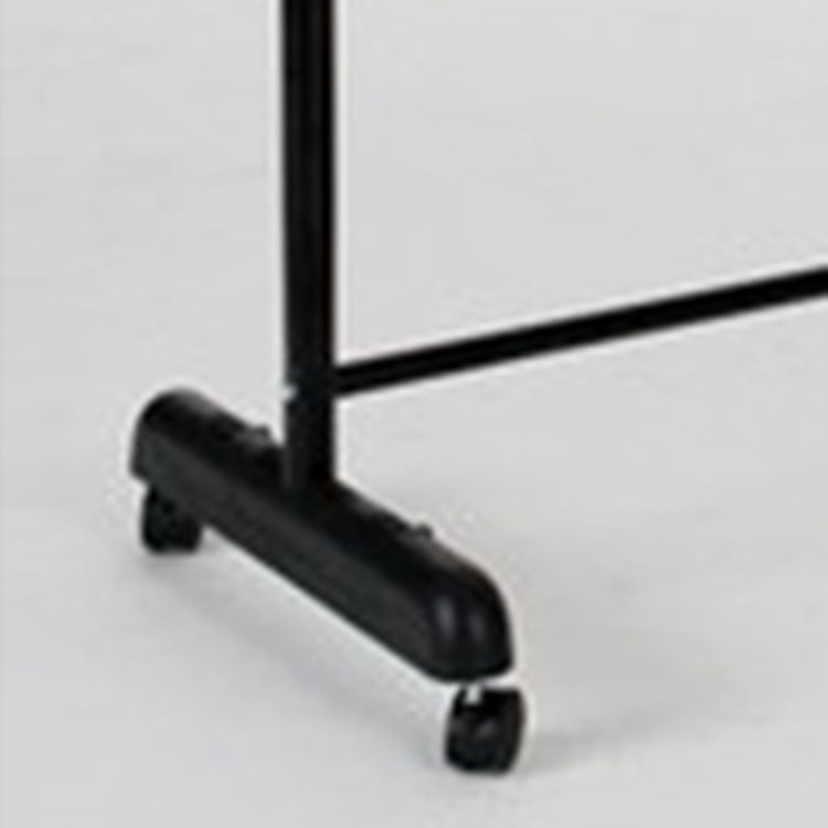 Expandable Double Rod Portable Clothing Hanging Garment Stand Height Adjustable Display Rack Manufacturers With Wheels