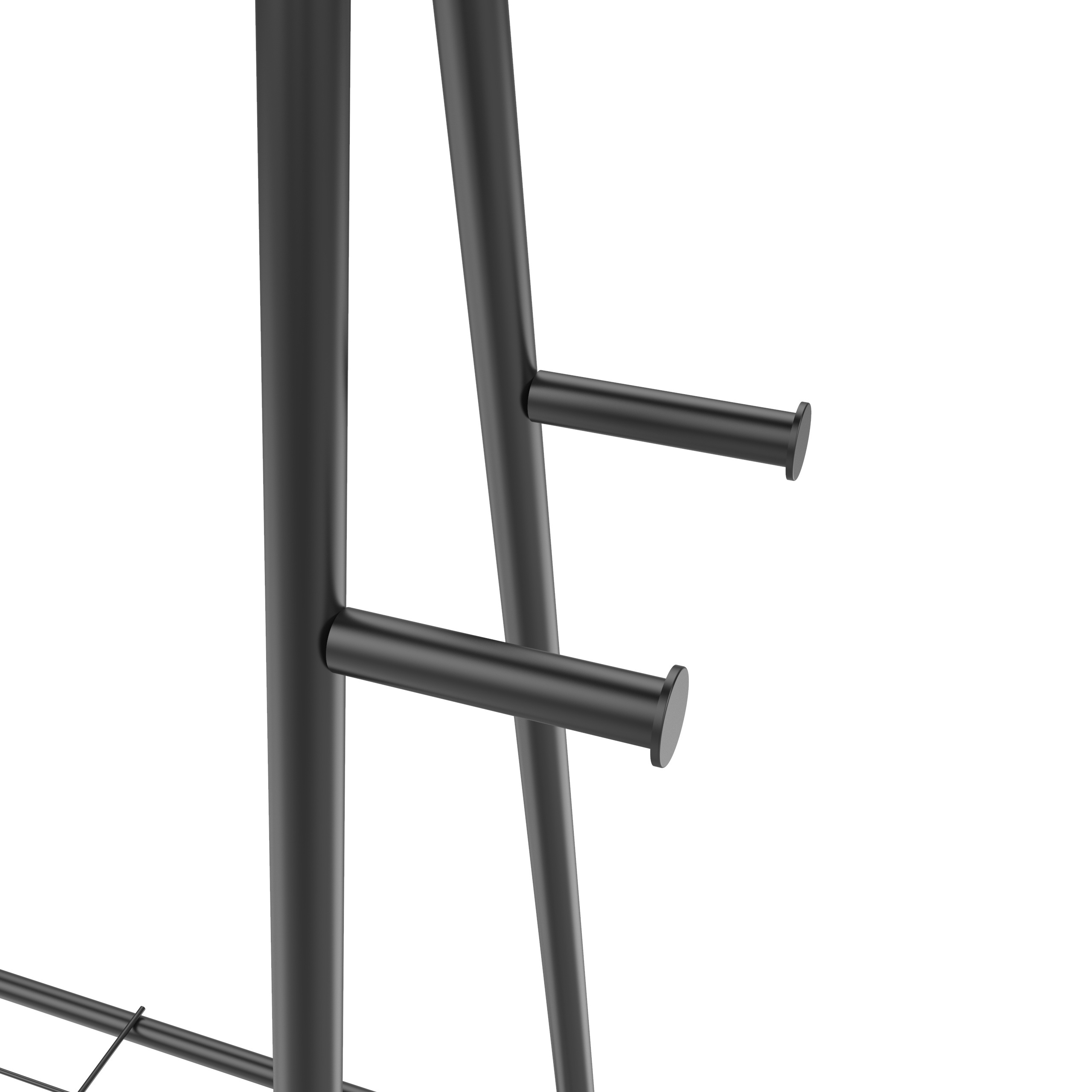 High Quality Double Pole 2 Tier Garment Clothes Stand Laundry Hanger Clothe Rack With Shoe Racks Abrigo Esta