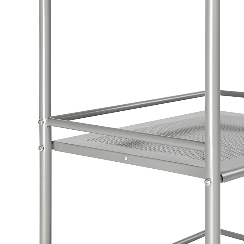 New Fashion Bathroom 3 Tier Storage Trolley Rolling Utility Organizer Rack 3 Layer Utility Rolling Cart