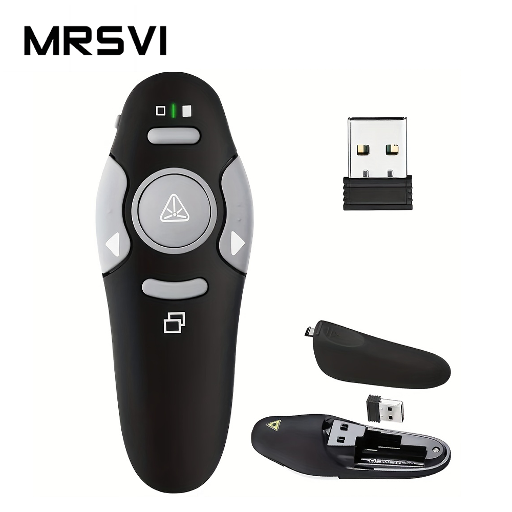 Hot Sale 2.4G RF Wireless Presenter PPT Presentation Red Laser Pointer page turning  Remote Control Air Mouse PowerPoint Clicker