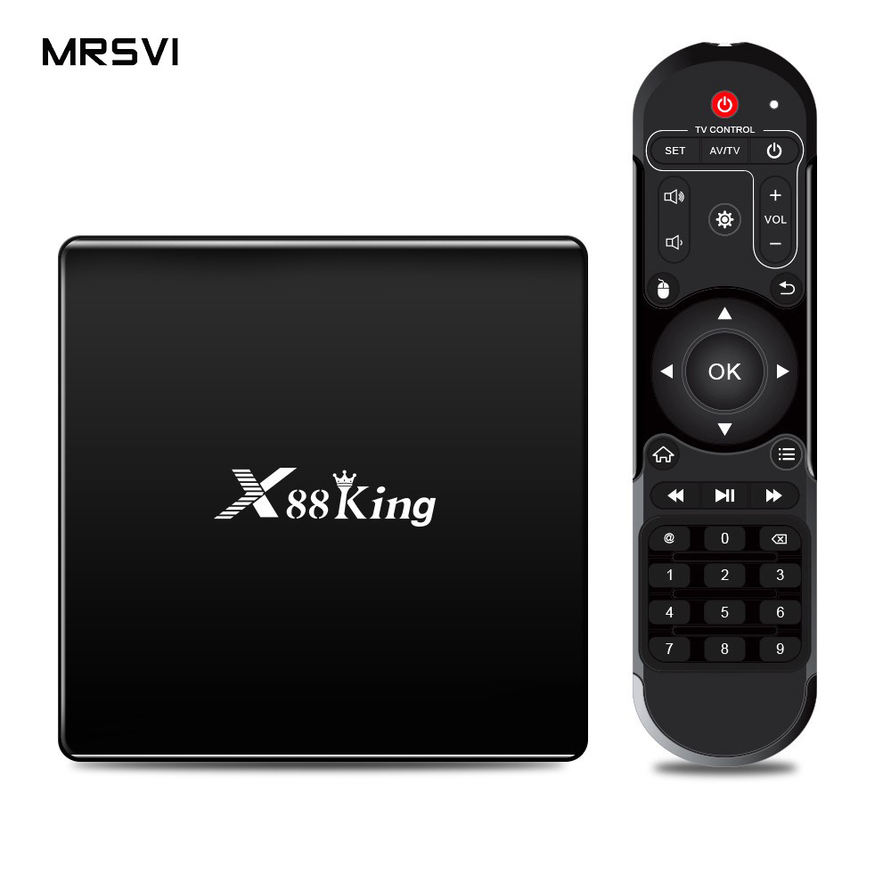 Android 9.0 Tv Box X88 King 4K media player 2.4G /5G dual-band Wifi smart TV box for tv