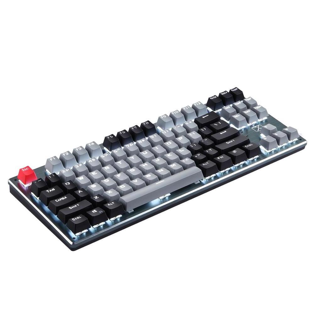 Selling RF912D wireless Mechanical Keyboard Backlit 87 Keys Blue tooth Gaming Keyboard Brown Red Switch Office Keyboard