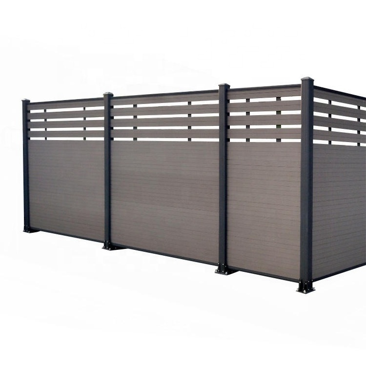 Modern WPC Co-Extrusion Cheap Panels Wood Composite Fence Panel Garden Private Fencing fencing material outdoor