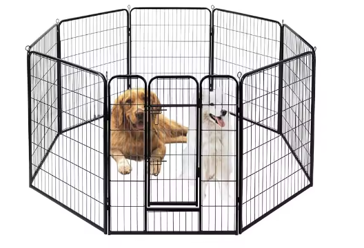 Dog Pen Metal Fence Gate Portable Outdoor Crate Enclosures pet playpen portable pet playpen