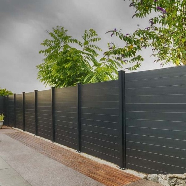 Modern WPC Co-Extrusion Cheap Panels Wood Composite Fence Panel Garden Private Fencing fencing material outdoor