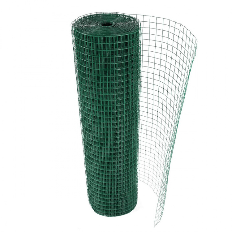 1/2x1/2 Inch square hole stainless steel welded wire mesh pvc coated 16 gauge welded wire mesh roll