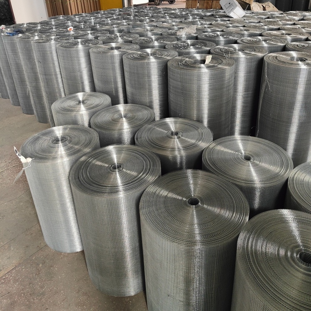 12 14 16 18 Gauge hot dipped electro galvanized welded iron wire mesh roll good price