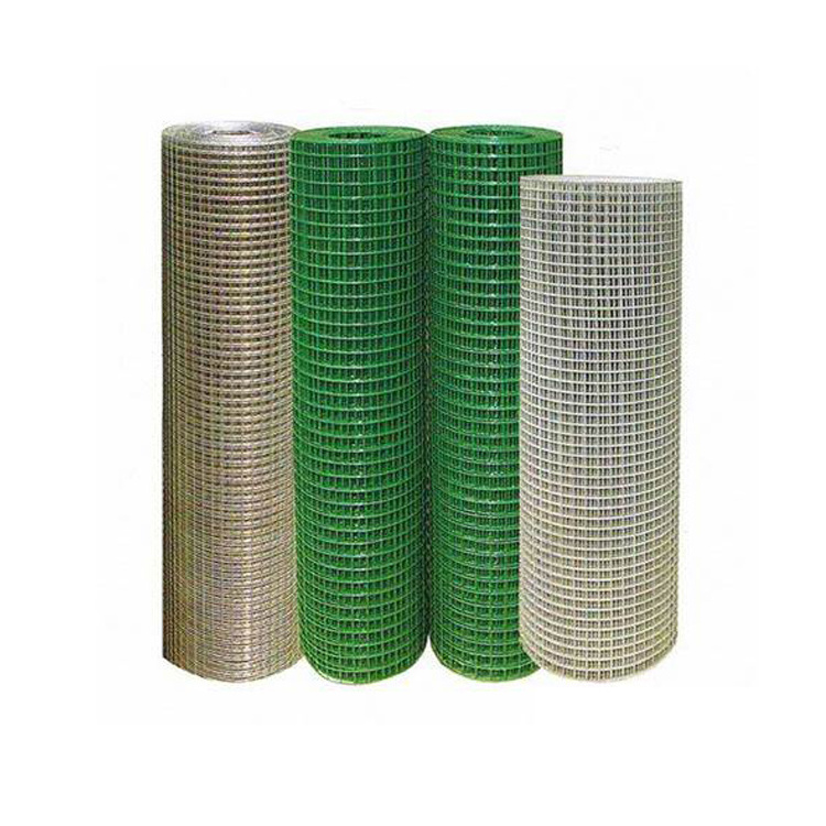 1/2x1/2 Inch square hole stainless steel welded wire mesh pvc coated 16 gauge welded wire mesh roll