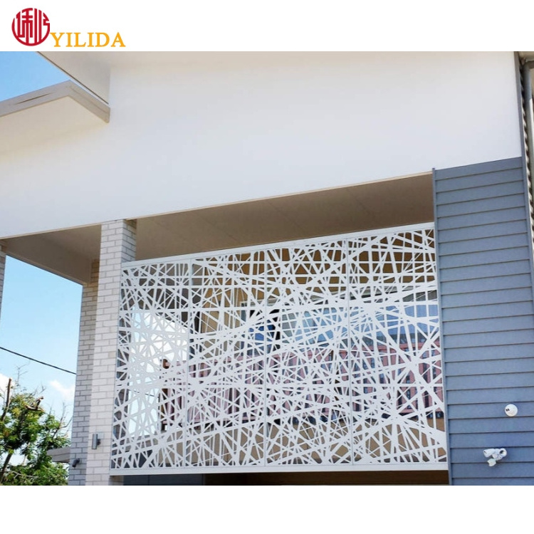 Best price decorative perforated screen laser cut metal facade curtain wall cladding