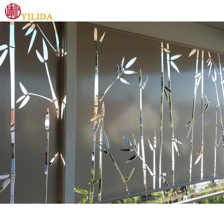 Best price decorative perforated screen laser cut metal facade curtain wall cladding