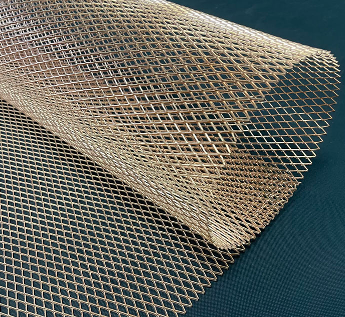 Flattened brass expanded metal mesh factory