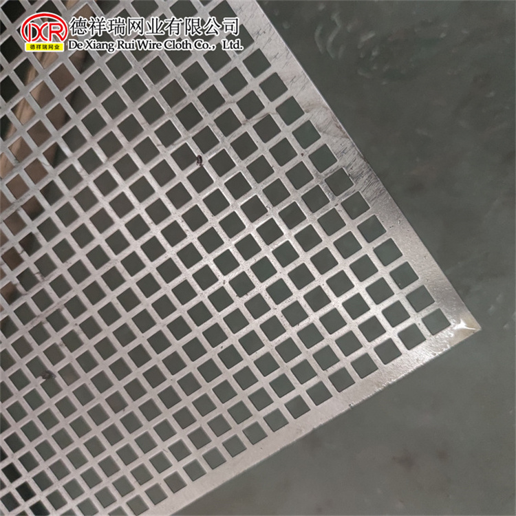 Wholesale Square Hole Micro Perforated Galvanized Steel Metal Sheet Wind Braking Fence