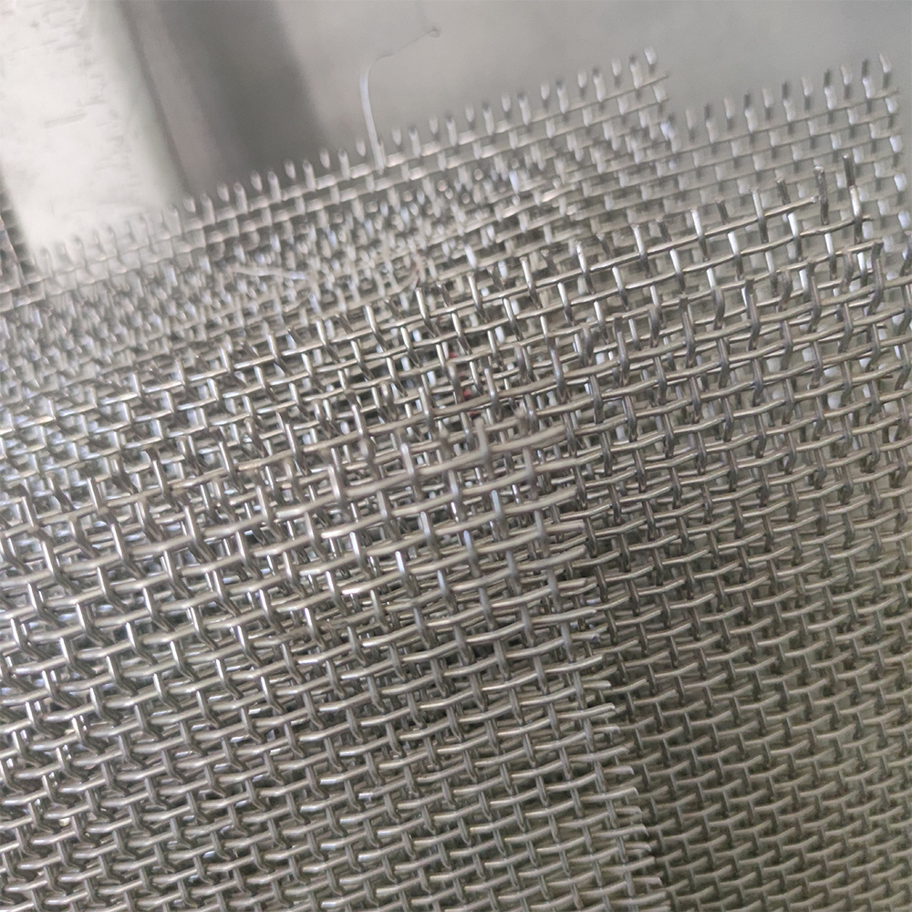 fully automatic hydraulic weave stainless steel crimped wire mesh  65Mn spring carbon steel