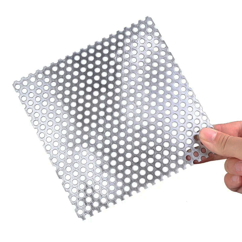 Wholesale Square Hole Micro Perforated Galvanized Steel Metal Sheet Wind Braking Fence