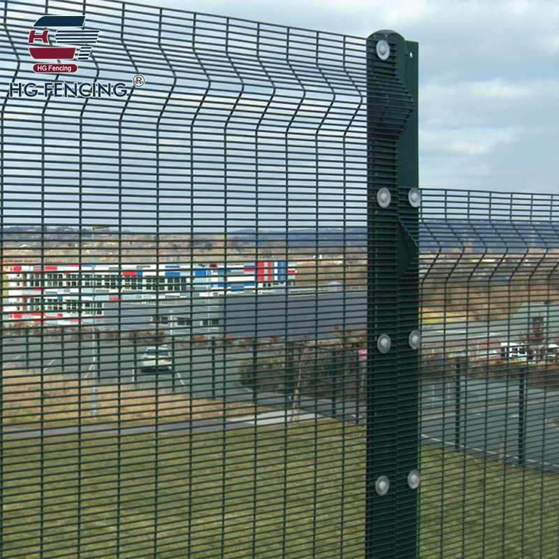 high security Clear view anti-climb mesh 358 Clearvu fence