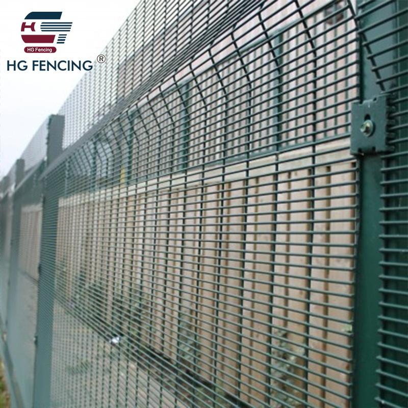 high security Clear view anti-climb mesh 358 Clearvu fence