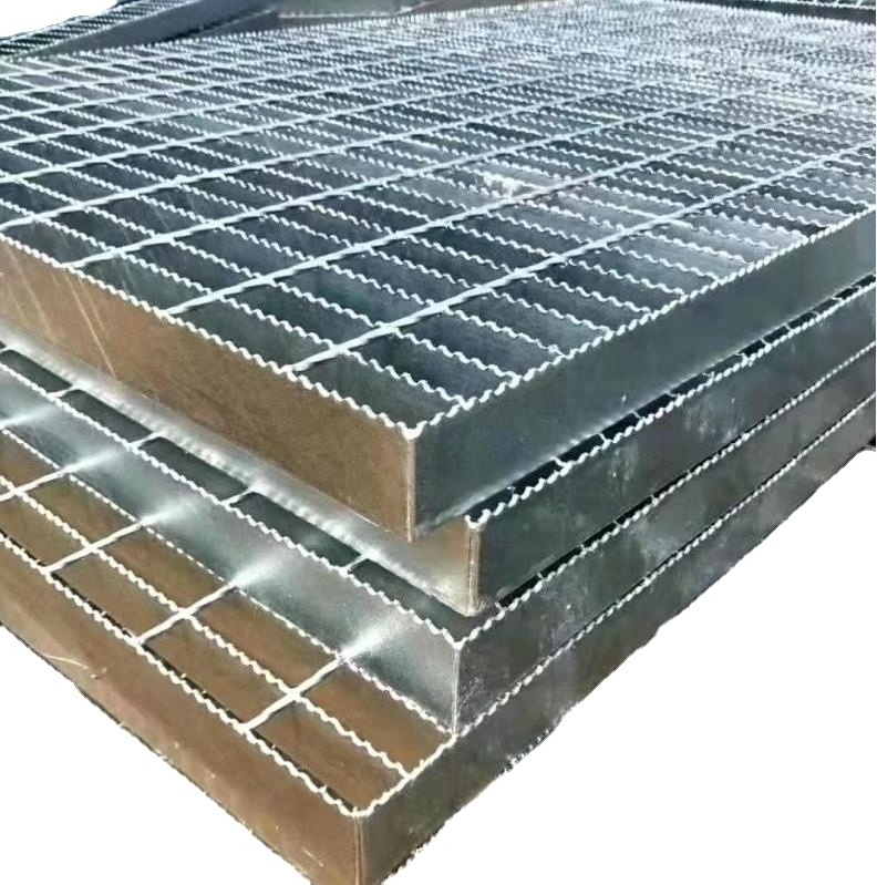 Hot dipped galvanized 5mm 6mm heavy metal grating I bar/serrated outdoor floor grating building steel structure