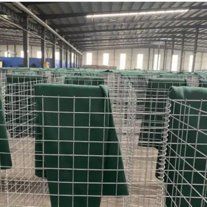 Defensive type defensive barrier sand wall /defensive barrier cost/welded gabion box for sales HESCO barrier