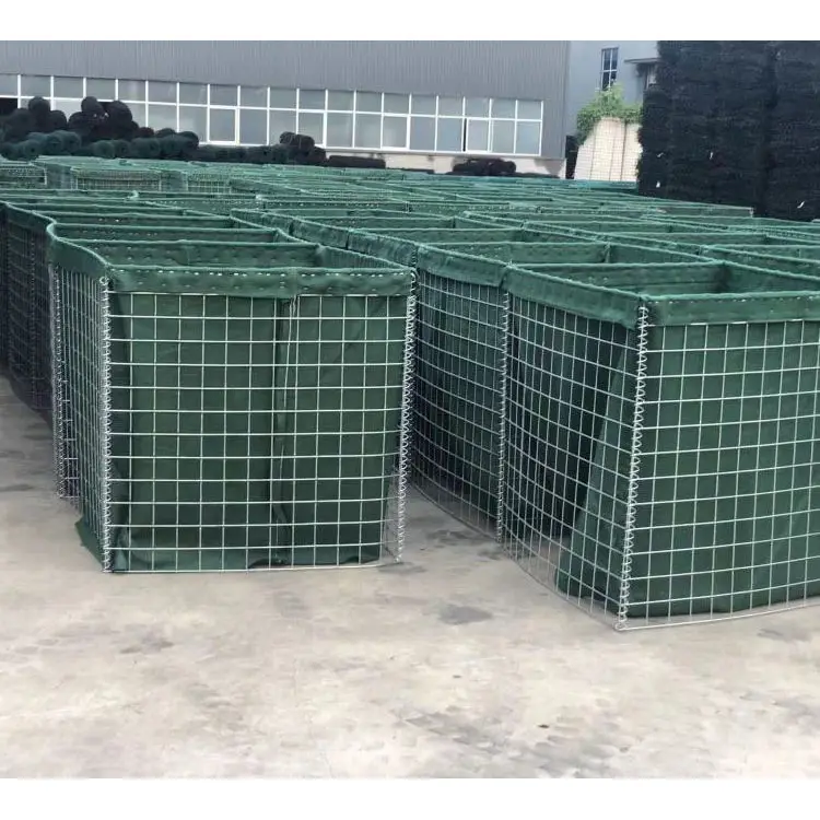 Defensive type defensive barrier sand wall /defensive barrier cost/welded gabion box for sales HESCO barrier