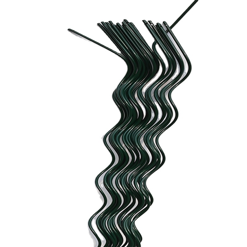 factory direct price pvc green Simple Plant Support Spiral Wire Tomato Spiral Stakes for sale