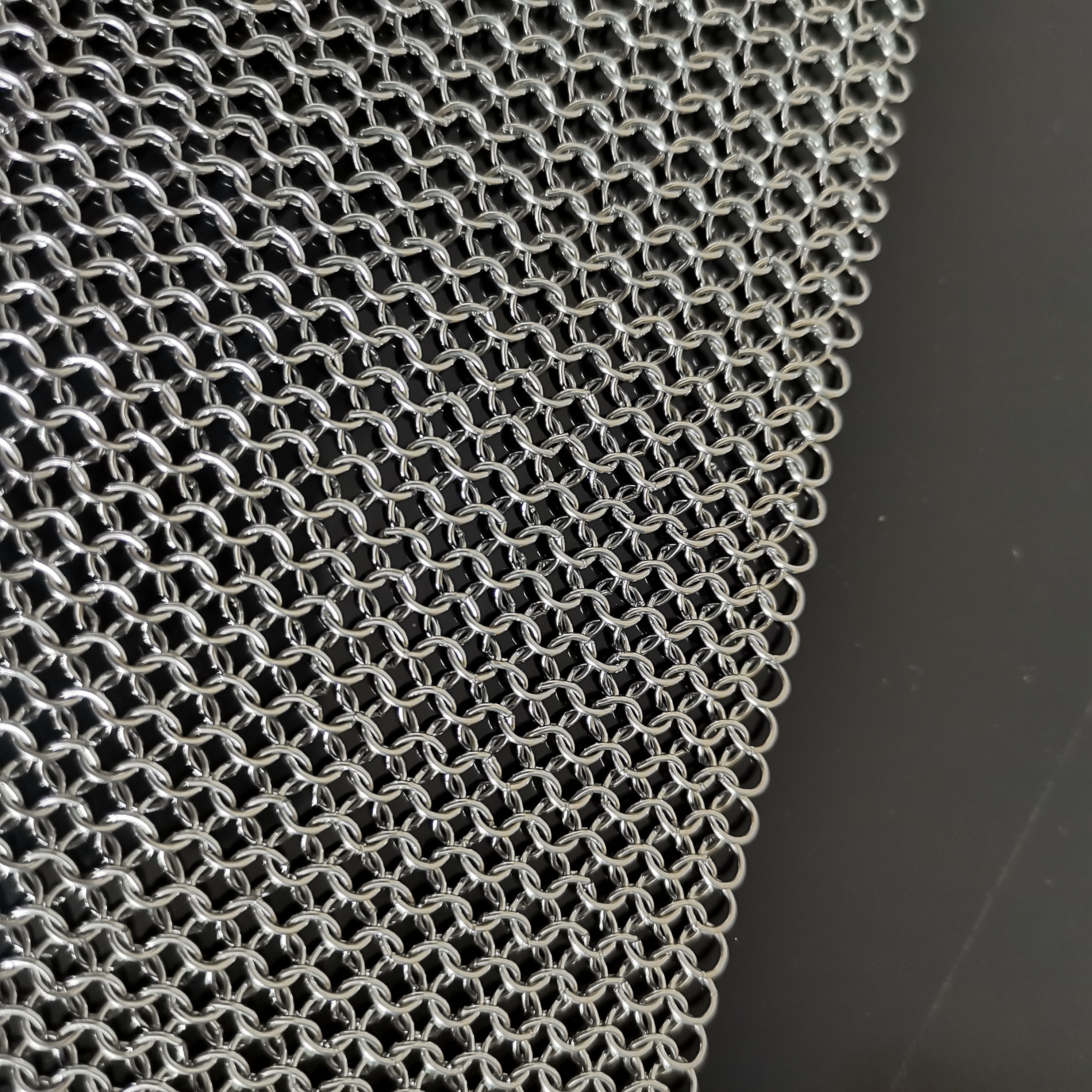 Building Metal Mesh Fabric Drapery Curtain Stainless Steel Chain Mail Ring Mesh For Architecture