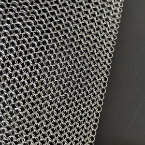 Building Metal Mesh Fabric Drapery Curtain Stainless Steel Chain Mail Ring Mesh For Architecture