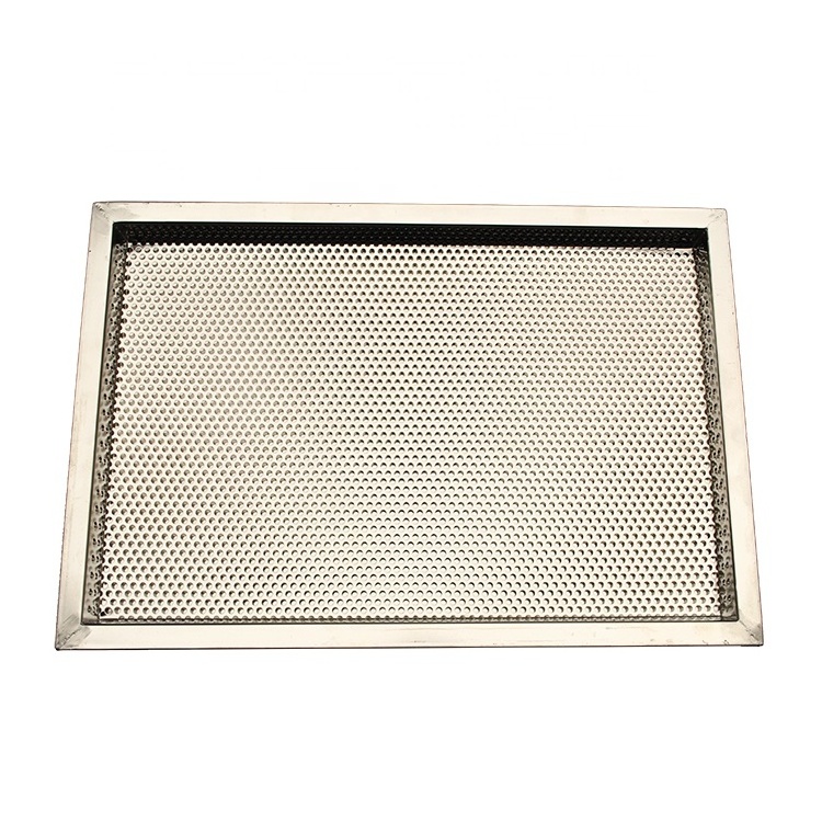 Customized stainless steel 304 Drying Dehydrator Tray / Perforated Metal Sheet Tray Perforated Baking Tray For drying fruit